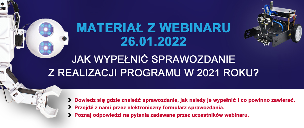 Sprawozdanie z realizacji programu Laboratoria Przyszłości